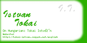 istvan tokai business card